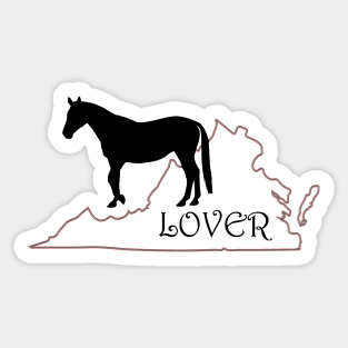Virginia Horse Lover Gift Sticker